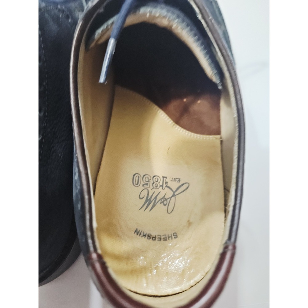 Johnston Murphy J&M 27-2237 Blue Oxford Sheep Skin Casual Shoes Men's Size 10.5M - Picture 6 of 10